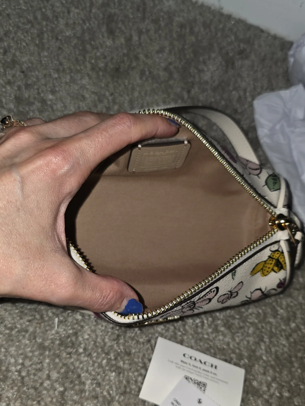 Coach Nolita Barrel Bag Creature Print Chalk Multi Limited Edition
